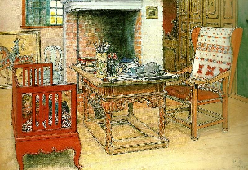 Carl Larsson titt-ut France oil painting art